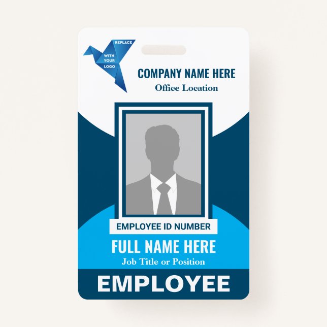Photo Hospital Medical Company Any Color Template Badge (Front)