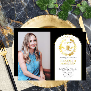 Photo Hygiéniste Dental Faire-part Gold Foil