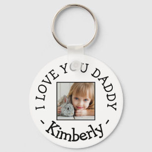 Photo 'I LOVE YOU DADDY' Keychain