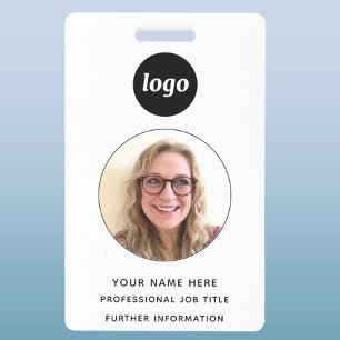 Photo ID Clean Professional Name Badge