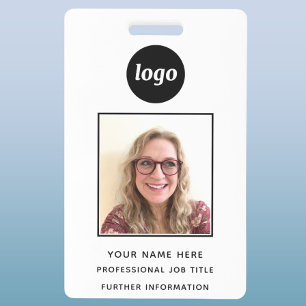 Photo ID Clean Professional Name Badge