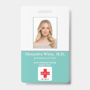 Photo ID Employee Hospital Medical Professional Badge