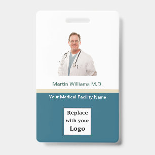 Photo ID Hospital Medical Professional Name Badges