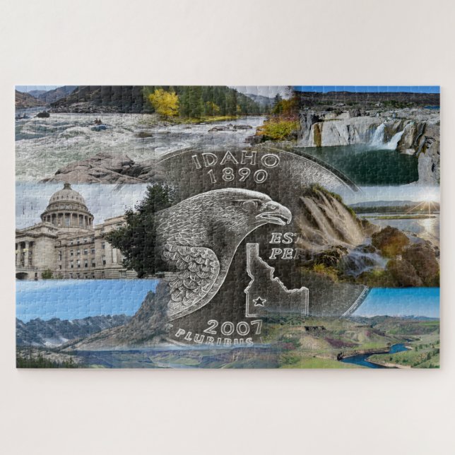 Photo Idaho State Collage 9 Pictures Jigsaw Puzzle (Horizontal)