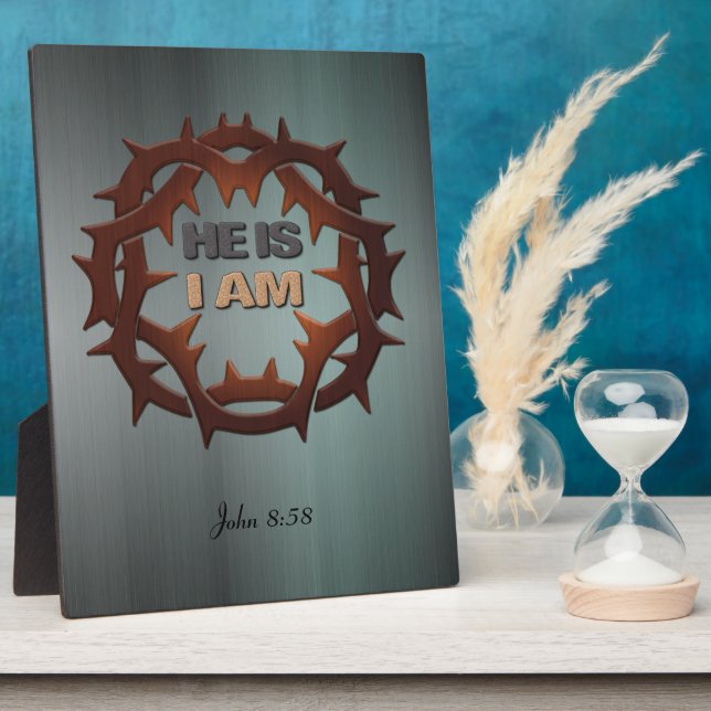 Photo Il Est, Je Suis Plaque Poster (Côté)