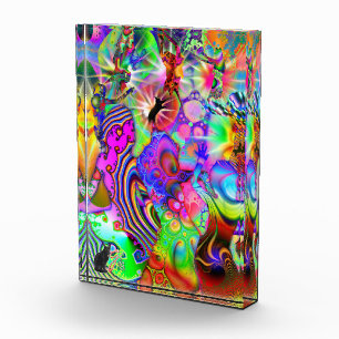 Photo Illustration de couleur de danse fractale en bloc
