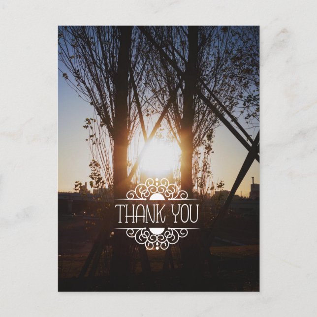 photo image card, thank you card (Front)