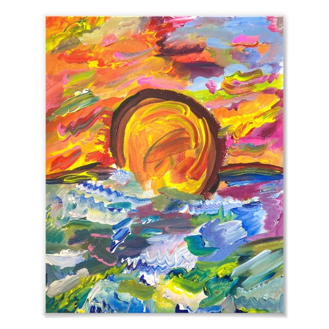 Photo Impression du coucher du soleil (Devant)