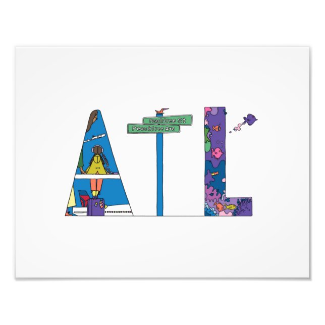 Photo Impression personnalisée | ATLANTA, GA (ATL) (Devant)