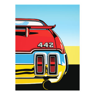Photo Impression Rétro Pop Art Aile Arrière de Muscle Ca