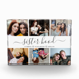 Photo In Glass Block Gift For Sisters Sisterhood