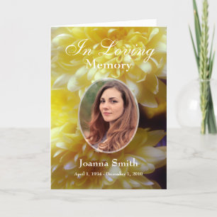 Photo In Loving Memory Keepsake Card