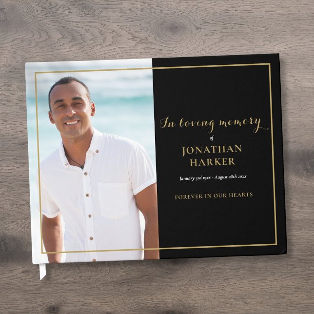 Photo In Loving Memory Memorial Funeral  Guest Book (Photo In Loving Memory Memorial Funeral Guest Book)
