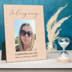 Photo In loving memory sign Tabletop  Plaque