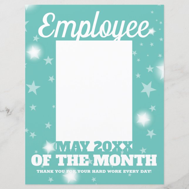 photo insert employee of the month MAY letterhead (Front)
