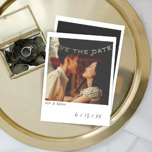 Photo Instant vintage Enregistrer La Carte Date