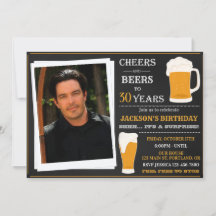 Photo Invitation à la bière et à la bière pour adu