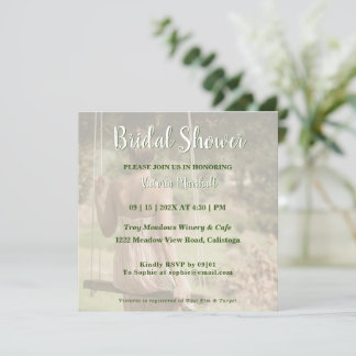 Photo Invitation de la douche nuptiale
