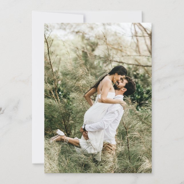 Photo Invitation For Vellum Overlay  (Front)