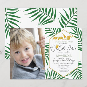 PHOTO - Invitation Jungle pour le 1er Anniversaire