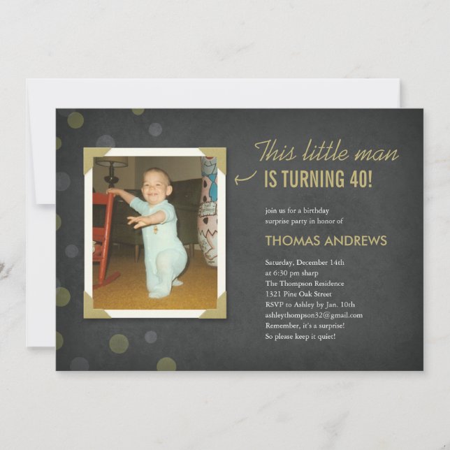 Photo Invitations D'Anniversaire Surprises Pour Ad (Devant)