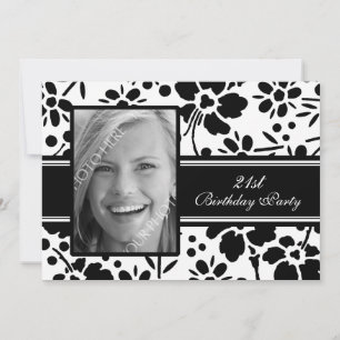 Photo Invitations de fête d'anniversaire 21st