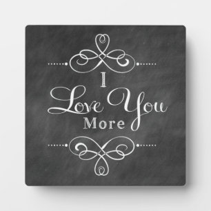 Photo Je T'Aime Plus Style Plaque Chalkboard