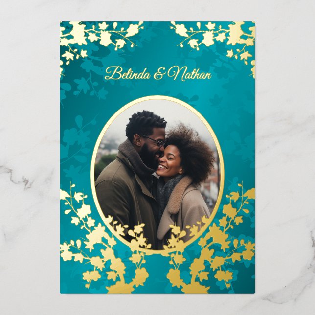 Photo  Jewel Tone Floral Wedding  (Front)