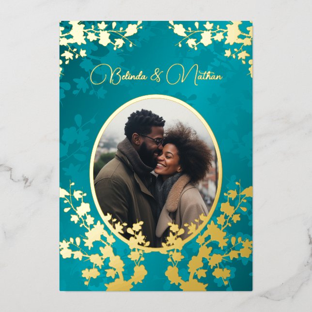 Photo  Jewel Tone Floral Wedding  (Front)