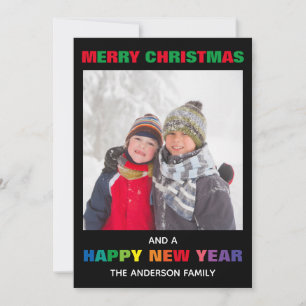 Photo Joyeux Noël Arc-en-ciel - Carte de Noël