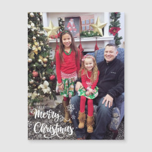 Photo Kids Christmas Magnet Gift Card For Grandma