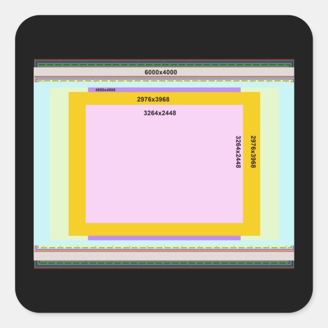 Photo L Square Sticker (Front)