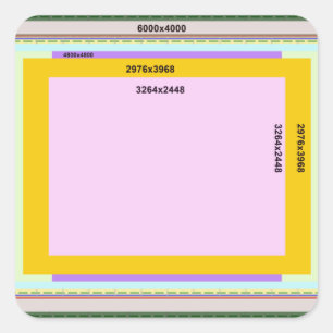 Photo L Square Sticker