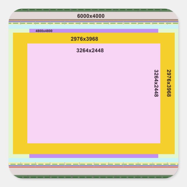 Photo L Square Sticker (Front)