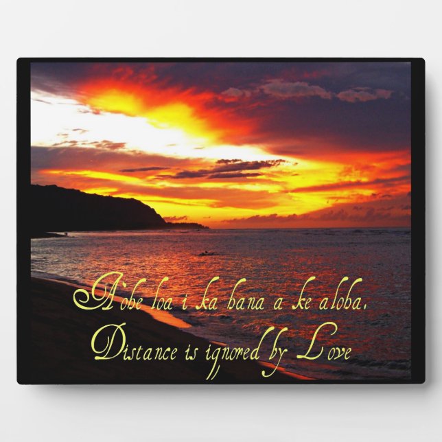 Photo La sagesse hawaïenne Plaque chrétienne (Devant)