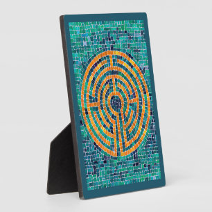 Photo LABYRINTHE II Plaque 5x7 avec chevalet - Vert
