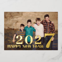 PHOTO Large Premium GOLD HAPPY NEW YEAR 2023
