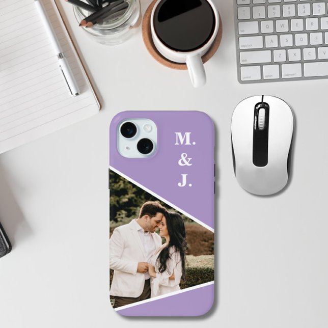 Photo Lavender Monogram Case-Mate iPhone Case (Creator Uploaded)