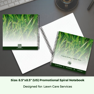 Photo Lawn Care Promotional Logo Notebook