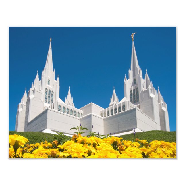 Photo LDS San Diego Temple 14" x 11" (Devant)