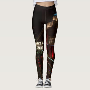 Photo leggings abstracted, building