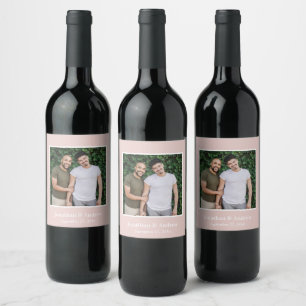 Photo LGBTQ Wedding Wine Label