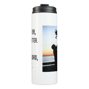 Photo Like Father Like Daughter Son Personalized Thermal Tumbler
