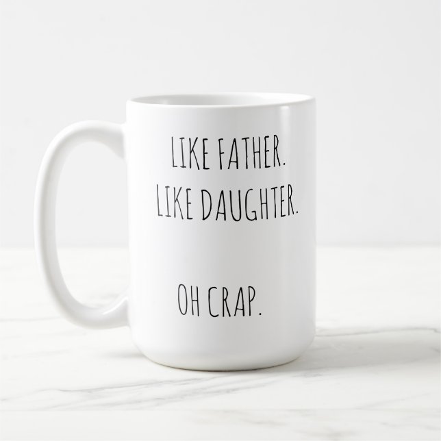 Photo Like Père Like fille/fils Coffee Mug (Gauche)