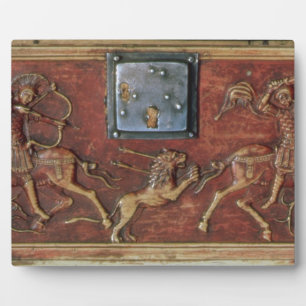 Photo Lion Hunt, plaque from a Byzantine casket, 11th ce