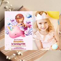 Photo Little Mermaid  Girl Birthday Party