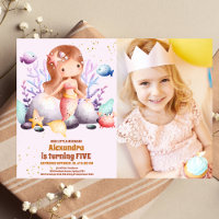 Photo Little Mermaid  Girl Birthday Party