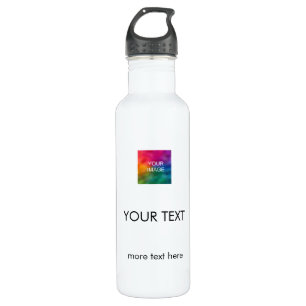 Photo Logo And Text Top Modern Simple Design Best 710 Ml Water Bottle