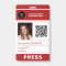 Photo logo QR CODE press pass ID