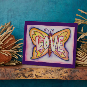 Photo Love Inspirational Papillon Peinture Plaque cadeau